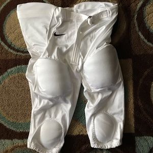 Nike Youth 3XL Padded Football Pants. White.